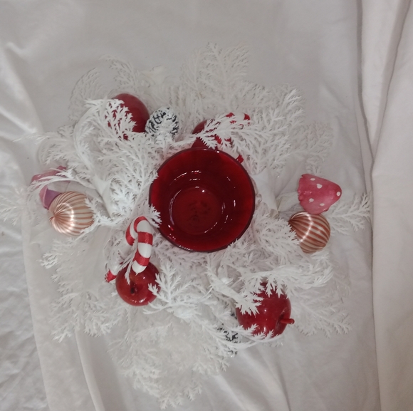 Mid Century Modern Christmas Mushroom Candy Cane...